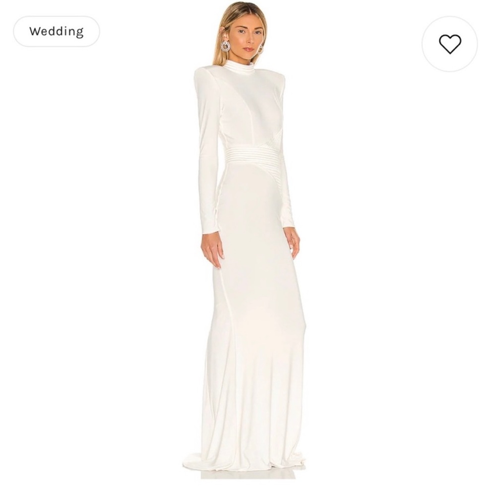 ZHIVAGO Message To Love Custom Gown White Size 2 High-Low Modest Wedding